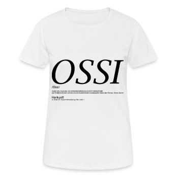 DDR Kult DDR Deutschland - Frauen T-Shirt atmungsaktiv - Weiß - Vorne - AI Model Female 172 dark (172cm)