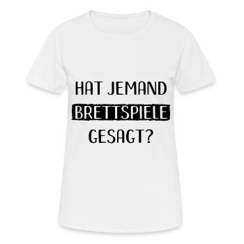 Brettspiele Brettspiel Spieleabend - Frauen T-Shirt atmungsaktiv - Weiß - Vorne - AI Model Female 172 dark (172cm)