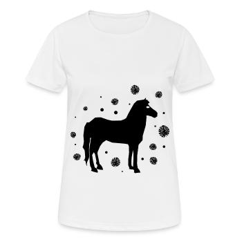 Equitation équitation Étalon Ross - T-shirt respirant Femme - blanc - Devant - AI Model Female 172 dark (172cm)