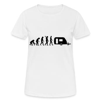 Evolution Camping - T-shirt respirant Femme - blanc - Devant - AI Model Female 172 dark (172cm)