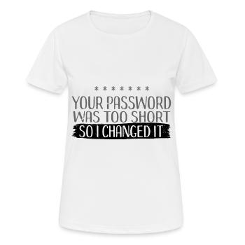Hacker - Frauen T-Shirt atmungsaktiv - Weiß - Vorne - AI Model Female 172 dark (172cm)