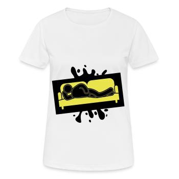 Canapé Canapé Fatigué Icon - T-shirt respirant Femme - blanc - Devant - AI Model Female 172 dark (172cm)