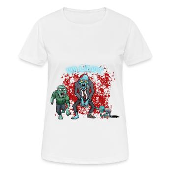 Idiot - T-shirt respirant Femme - blanc - Devant - AI Model Female 172 dark (172cm)