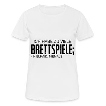 Brettspiele Brettspiel Spieleabend - Frauen T-Shirt atmungsaktiv - Weiß - Vorne - AI Model Female 172 dark (172cm)