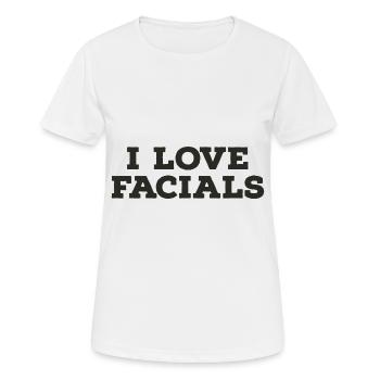 facial - T-shirt respirant Femme - blanc - Devant - AI Model Female 172 dark (172cm)