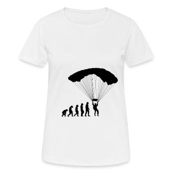 Développement du parachutisme parachutisme - T-shirt respirant Femme - blanc - Devant - AI Model Female 172 dark (172cm)