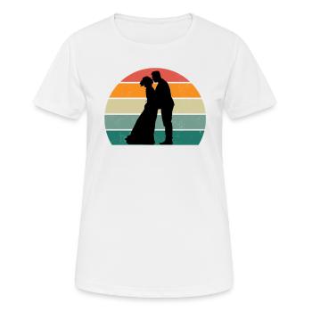 Heiraten Heirat Hochzeit Freund Freundin Ehe Liebe - Frauen T-Shirt atmungsaktiv - Weiß - Vorne - AI Model Female 172 dark (172cm)