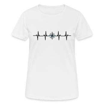 Reisen Reisender Reisender Ferien Urlauber Urlaub - Frauen T-Shirt atmungsaktiv - Weiß - Vorne - AI Model Female 172 dark (172cm)
