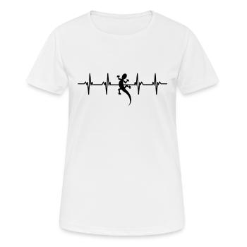 Lézards Lézards Alternant reptiles à écailles chaudes - T-shirt respirant Femme - blanc - Devant - AI Model Female 172 dark (172cm)