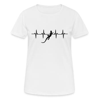 Lizard Lizards Alternating Warm Scale Reptiles - Women's Breathable T-Shirt - white - Front - AI Model Female 172 dark (172cm)
