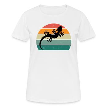 Lizard Lizards Alternating Warm Scale Reptiles - Women's Breathable T-Shirt - white - Front - AI Model Female 172 dark (172cm)