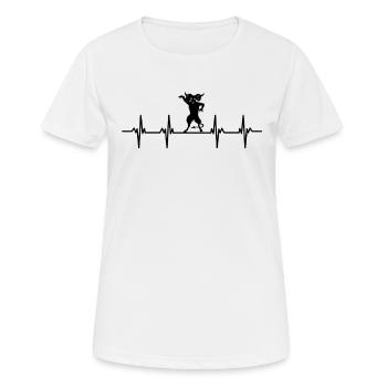 Diable Diable Satan Mal Enfer Peur Terreur - T-shirt respirant Femme - blanc - Devant - AI Model Female 172 dark (172cm)