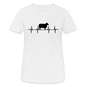 Sheep Flock Goat Goats Lamb Sheep Wool - Women's Breathable T-Shirt - white - Front - AI Model Female 172 dark (172cm)