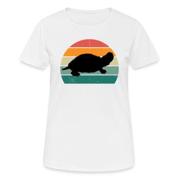 Turtles Turtle Shell Lizard Reptiles Reptiles - Women's Breathable T-Shirt - white - Front - AI Model Female 172 dark (172cm)