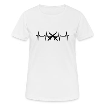 Schwertkampf Schwert Klinge Lanze Säbel Dolch - Frauen T-Shirt atmungsaktiv - Weiß - Vorne - AI Model Female 172 dark (172cm)