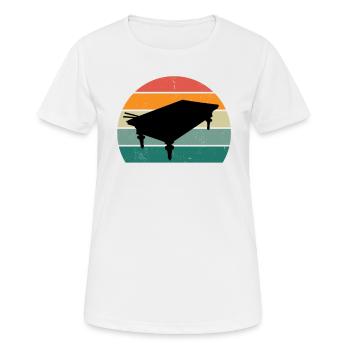 Billiard Queue Billiardtisch Kugel Tasche Snooker - Frauen T-Shirt atmungsaktiv - Weiß - Vorne - AI Model Female 172 dark (172cm)