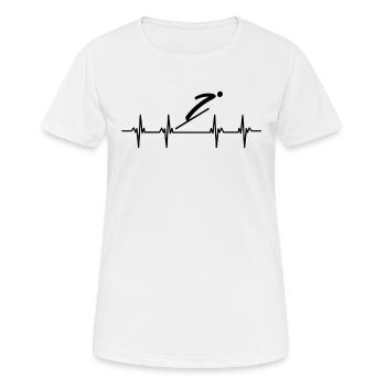 Ski Jumping, Ski Jump, Ski Jumping, Ski Jumping - Women's Breathable T-Shirt - white - Front - AI Model Female 172 dark (172cm)