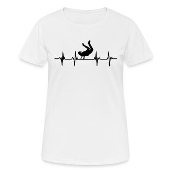danseur danse mouvement mouvement mouvement couple - T-shirt respirant Femme - blanc - Devant - AI Model Female 172 dark (172cm)