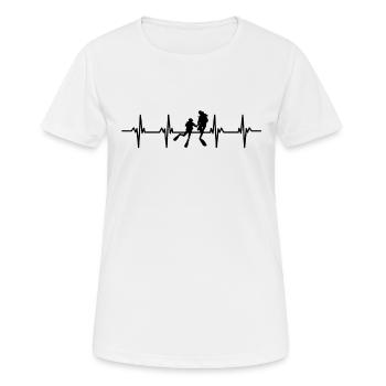 plongeur plongeur plongée plongée oxygène plongée - T-shirt respirant Femme - blanc - Devant - AI Model Female 172 dark (172cm)