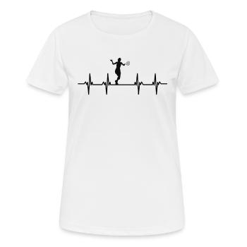 tennis player tennis player tennis club tennis - Women's Breathable T-Shirt - white - Front - AI Model Female 172 dark (172cm)