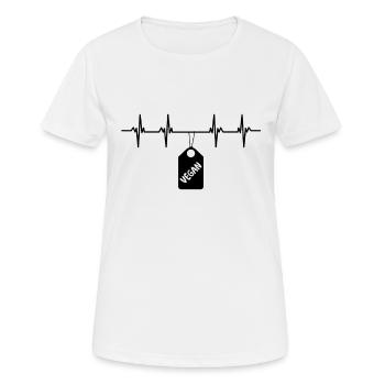 Veganer Veganerin Vegetarier Vegetarierin Pflanze - Frauen T-Shirt atmungsaktiv - Weiß - Vorne - AI Model Female 172 dark (172cm)