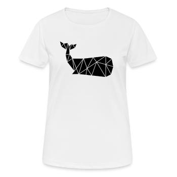 Whales Whale Mammals Marine Mammals Whale - Women's Breathable T-Shirt - white - Front - AI Model Female 172 dark (172cm)