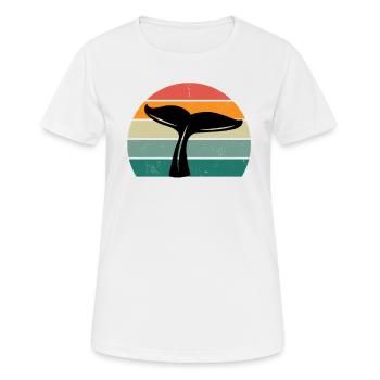 Whales Whale Mammals Marine Mammals Whale - Women's Breathable T-Shirt - white - Front - AI Model Female 172 dark (172cm)