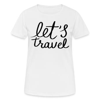 Randonneurs Randonneurs Montagnes Vallées de montagne Vallées Randonnée - T-shirt respirant Femme - blanc - Devant - AI Model Female 172 dark (172cm)
