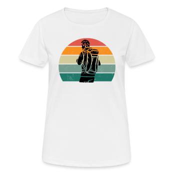 Randonneurs Randonneurs Montagnes Vallées de montagne Vallées Randonnée - T-shirt respirant Femme - blanc - Devant - AI Model Female 172 dark (172cm)