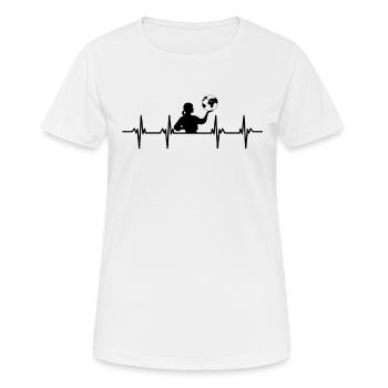 Continents Europe Asie Amérique du Nord Amérique Terre - T-shirt respirant Femme - blanc - Devant - AI Model Female 172 dark (172cm)