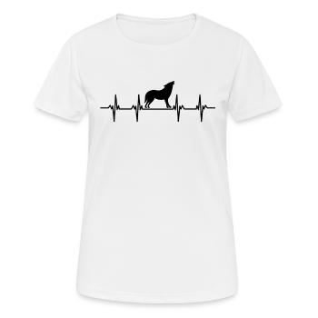 Wolves Wolf pack dog dogs territory pack wolf - Women's Breathable T-Shirt - white - Front - AI Model Female 172 dark (172cm)