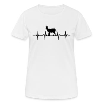 ziege zicklein meckern meckerziege ziegenbock - Frauen T-Shirt atmungsaktiv - Weiß - Vorne - AI Model Female 172 dark (172cm)