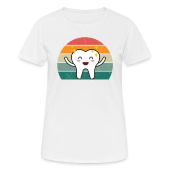 dentiste perceuse dentaire perceuse dentaire dentiste - T-shirt respirant Femme - blanc - Devant - AI Model Female 172 dark (172cm)