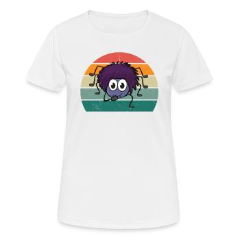 Araignées toile d’araignée pattes d’arachnide 8 toile d’araignée - T-shirt respirant Femme - blanc - Devant - AI Model Female 172 dark (172cm)