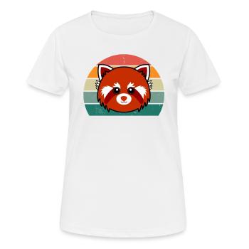 Rote Pandas Rot Panda Bambus Asien Roter Pandabär - Frauen T-Shirt atmungsaktiv - Weiß - Vorne - AI Model Female 172 dark (172cm)