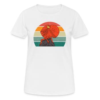 Lézard Lézards Écailles à sang froid Reptiles - T-shirt respirant Femme - blanc - Devant - AI Model Female 172 dark (172cm)