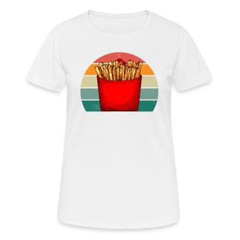 French fries Potato Potatoes Frying - Women's Breathable T-Shirt - white - Front - AI Model Female 172 dark (172cm)