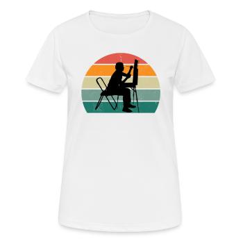 Maler Malerin Zeichnen Zeichner Zeichnerin Farbe - Frauen T-Shirt atmungsaktiv - Weiß - Vorne - AI Model Female 172 dark (172cm)