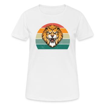 Lion Lioness Pride of Lions Mane Lion's Mane King Lion - Women's Breathable T-Shirt - white - Front - AI Model Female 172 dark (172cm)