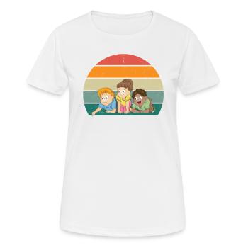 Enfants Jardin d’enfants Jouer Jeunes filles Enfant - T-shirt respirant Femme - blanc - Devant - AI Model Female 172 dark (172cm)
