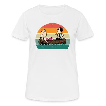 Canoéiste Canoéiste Canoéiste Kayak Slalom Canoë - T-shirt respirant Femme - blanc - Devant - AI Model Female 172 dark (172cm)