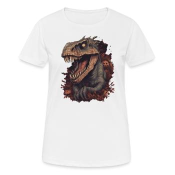 Dinosaur Halloween Cute Sour Disguise - Women's Breathable T-Shirt - white - Front - AI Model Female 172 dark (172cm)