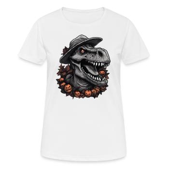 Dinosaur Halloween Cute Sour Disguise - Women's Breathable T-Shirt - white - Front - AI Model Female 172 dark (172cm)