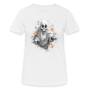 Halloween Ghost Sweet Sour Disguise - Women's Breathable T-Shirt - white - Front - AI Model Female 172 dark (172cm)