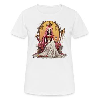 Halloween Skeleton Queen Sweet Sour Disguise - Women's Breathable T-Shirt - white - Front - AI Model Female 172 dark (172cm)