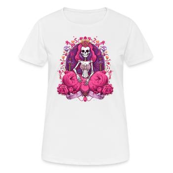 Halloween Skeleton Queen Sweet Sour Disguise - Women's Breathable T-Shirt - white - Front - AI Model Female 172 dark (172cm)