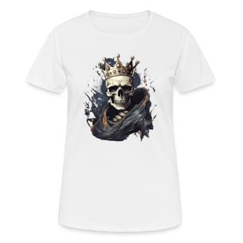 Halloween Skeleton King Sweet Sour Disguise - Women's Breathable T-Shirt - white - Front - AI Model Female 172 dark (172cm)