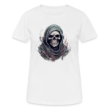 Halloween Skeleton Trick or Treat Disguise - Women's Breathable T-Shirt - white - Front - AI Model Female 172 dark (172cm)