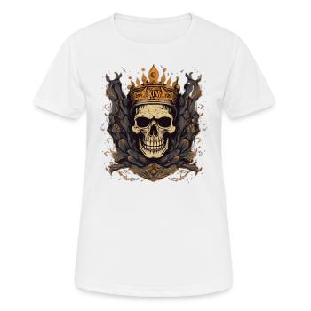 Halloween Skeleton King Sweet Sour Disguise - Women's Breathable T-Shirt - white - Front - AI Model Female 172 dark (172cm)
