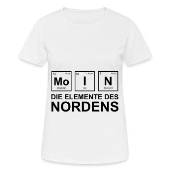 Norddeutschland Norden Moin II - Frauen T-Shirt atmungsaktiv - Weiß - Vorne - AI Model Female 172 dark (172cm)